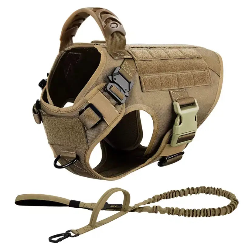 Tactical Dog Harness Leash Collar Set Large Dogs #Summervibes #Petlovers German Shepherd Malinois Training Walking Vest for All Breeds Dog