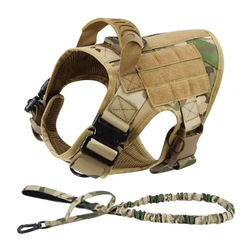 Tactical Dog Harness Leash Collar Set Large Dogs #Summervibes #Petlovers German Shepherd Malinois Training Walking Vest for All Breeds Dog